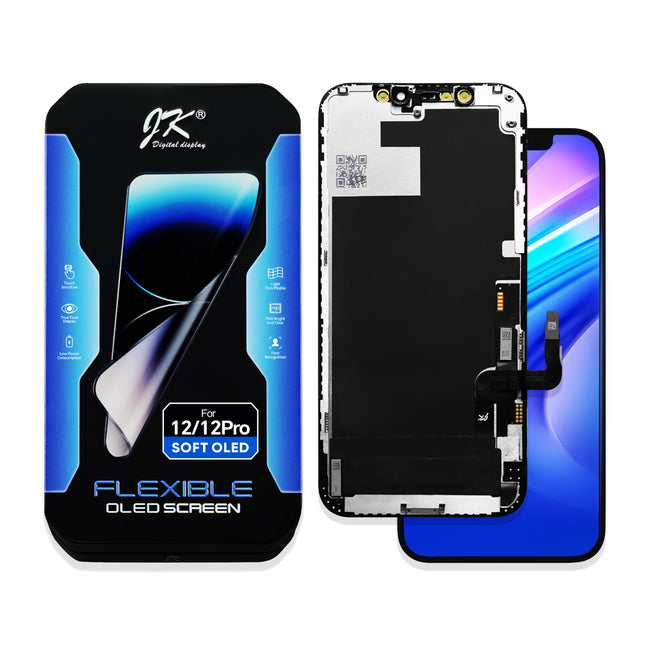 For iPhone 12 / 12 pro with changeable IC / JK OLED Assembly / Soft OLED COF (Aftermarket Plus)(SKU:1531190)
