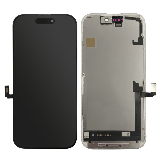 For iPhone 17 OLED assembly Soft OLED COP/with changeable IC/60HZ/RJ (Aftermarket Plus) (SKU: 1570859)