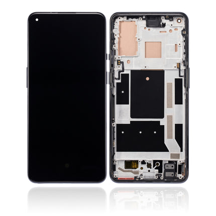 For OnePlus 9 European version / OLED assembly With frame / black  (Refurbished)(SKU:1555877)