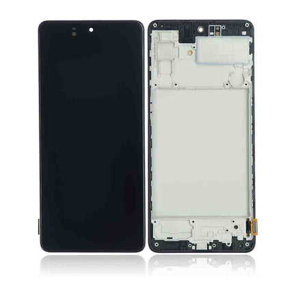 For Samsung Galaxy M51/M515 | LCD Assembly with Frame/OLED | Black(Aftermarket Plus)