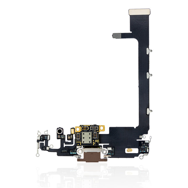 For iPhone 11 Pro Max | Charge Port Flex Cable With IC | Gold(Refurbished)