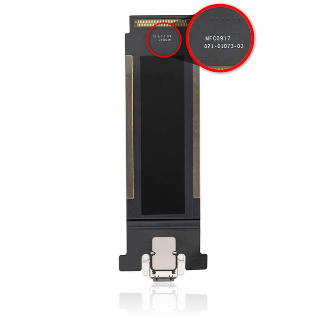 For iPad Pro 12.9inch 2nd | Charge Port Flex Cable/Wifi version | Black(Premium OEM)