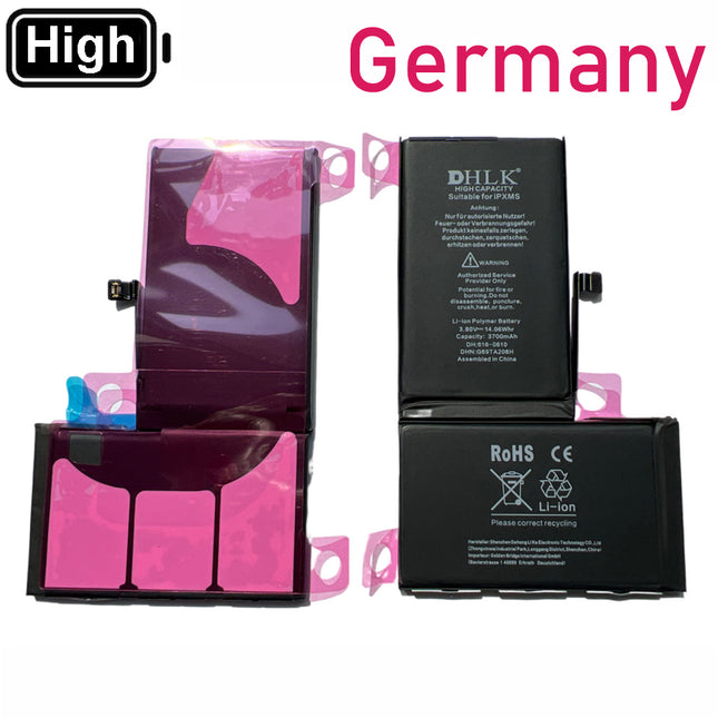 DHLK for iPhone XS Max | Battery with sticker High Capacity 3700mAh ***DE warehouse***