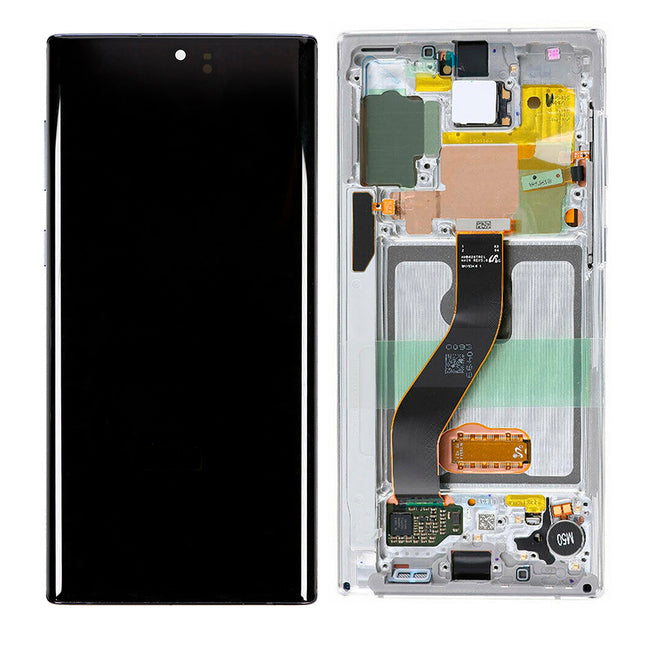 For Samsung Galaxy Note 10/N970F | LCD Assembly With Frame | White(Refurbished)