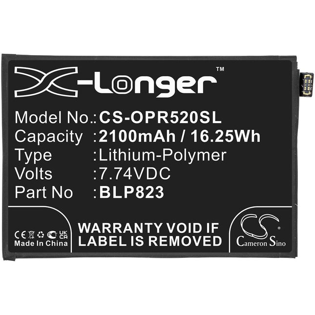 Battery For OPPO Reno 5 Pro/Reno 5+ | BLP823