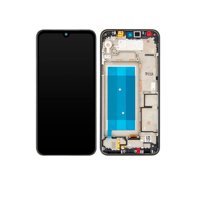 For LG K50 | LCD Assembly With Frame/Single Card | Black(Refurbished)