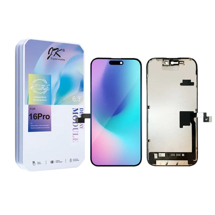 JK for iPhone 16 Pro LCD Assembly | Incell | IC Removable | Black ***DE warehouse*** (SKU: 1569487)