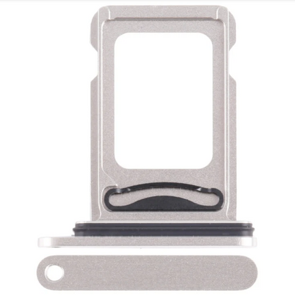 For iPhone 15 Pro / 15 Pro Max Sim Card Holder/Single Card | White (Premium OEM)