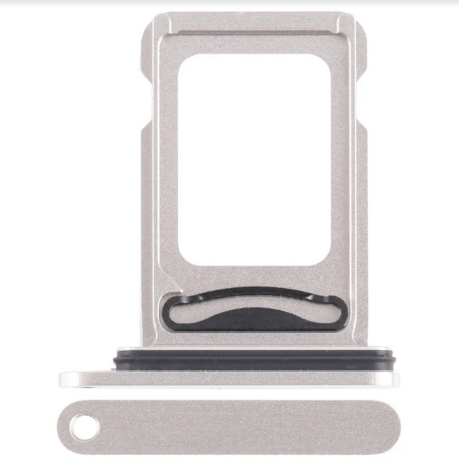 For iPhone 15 Pro / 15 Pro Max Sim Card Holder/Single Card | White (Premium OEM)
