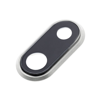 For iPhone 8 Plus Camera Lens With Frame/Sticker White(Premium OEM)(SKU:1085385)
