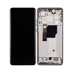 For Motorola Edge 40 Neo | LCD Assembly With Frame | Black (Premiun OEM)