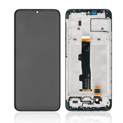For Motorola E7 Power/XT2097 | LCD Assembly With Frame | Black(Refurbished)