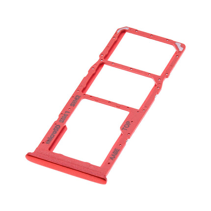 For Samsung Galaxy A02/A022 Sim Card Tray/Dual Sim Card Red(Premium OEM)(SKU:1474818)