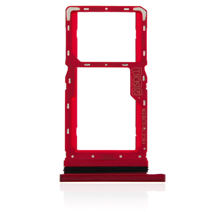 For Motorola G8 Play Sim Card Tray/Dual Sim Card Red(Premium OEM)(SKU:1477020)