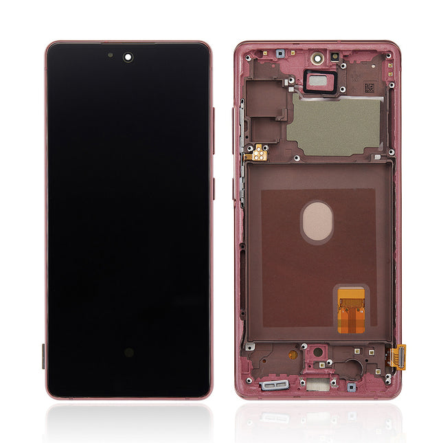 For Samsung Galaxy S20 FE/S20 FE 5G | LCD Assembly With Frame | Red(Refurbished)