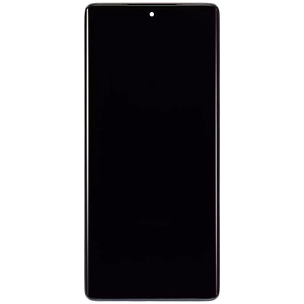 For Motorola Moto G85 5G OLED assembly OLED With Frame Black Aftermarket Plus (SKU:1563390)