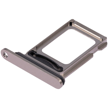 For iPhone 15 Pro / 15 Pro Max Sim Card Tray Holder / Dual Sim Card Gray (Premium OEM)(SKU:1532556)