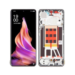 For OPPO Reno9 | LCD Assembly With Frame | Black (Premium OEM)
