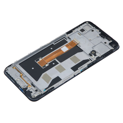 For OPPO A53 2020 LCD assembly with Frame and buzzer flex cable/A53S/A53 4G Black (SKU:1565263)