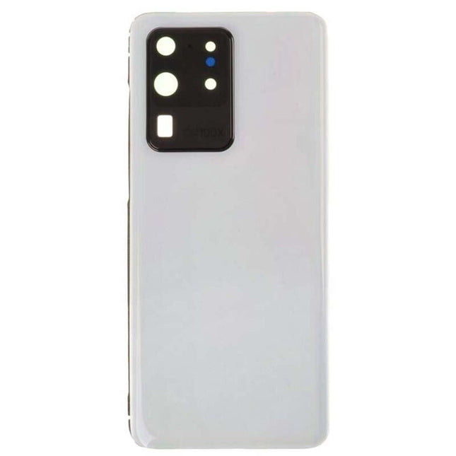 For Samsung Galaxy S20 Ultra | Back Cover With Camera Cover(No Logo) | White(Aftermarket Plus)