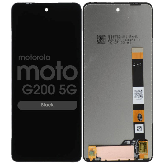 For Motorola G200 5G | LCD Assembly | Black(Refurbished)