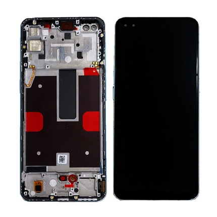 For OPPO Reno4 5G | LCD Assembly With Frame | Black(Refurbished)