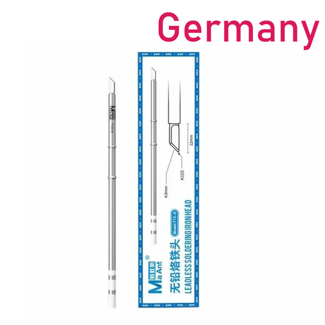 Ma-Ant lead-free soldering iron head|T12-K knife edge***DE Warehouse***