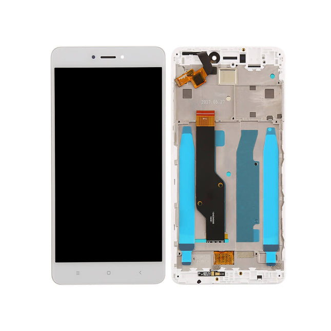 For Xiaomi Redmi Note 4X | LCD Assembly With Frame/Standard | White(Refurbished)