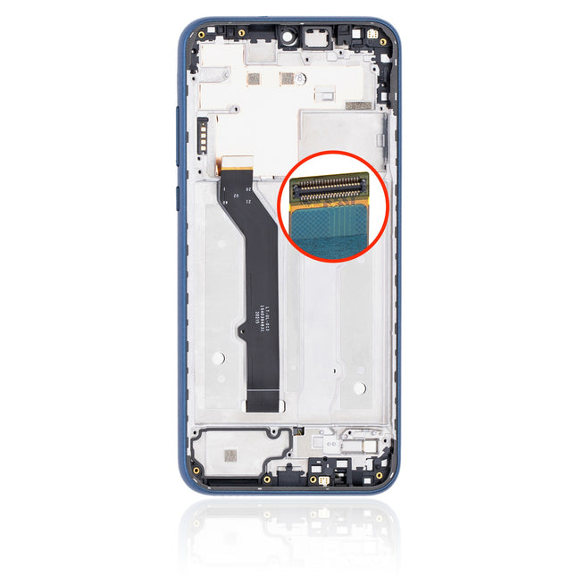 For Motorola E 2020 LCD assembly With Frame/XT2052 Blue (SKU:1565311)