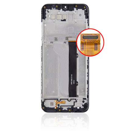 For LG K41S LCD Assembly With Frame Black(Refurbished)(SKU:1441538)