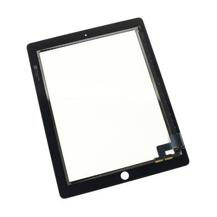 For iPad 2 Touch/Digitizer with adhesive Black(Aftermarket)(SKU:1480044)