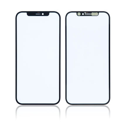 For iPhone 12 front glass lens With OCA/12 Pro | Black(Aftermarket Plus)