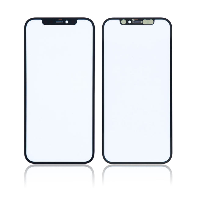 For iPhone 12 front glass lens With OCA/12 Pro | Black(Aftermarket Plus)
