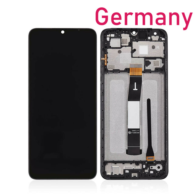 For Xiaomi Redmi 12C LCD Assembly With Frame | Black (Premium OEM)***DE Warehouse***