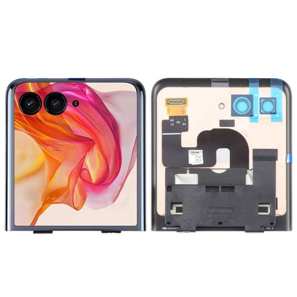 For Motorola Razr 50 Ultra LCD Assembly / External Small LCD screen| Black (Premium OEM)