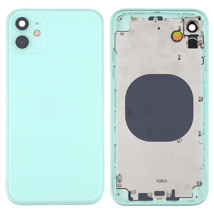For iPhone 12 Mini | Back Cover Assembly with small parts(No Logo) | Green(Aftermarket Plus)