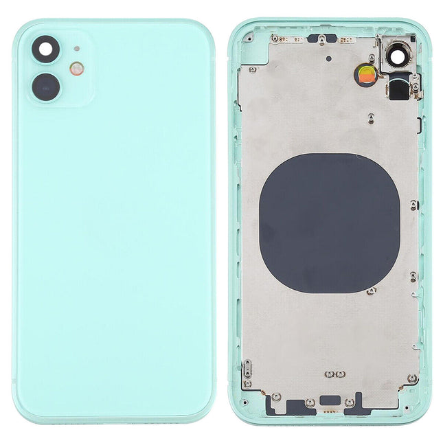 For iPhone 12 Mini | Back Cover Assembly with small parts(No Logo) | Green(Aftermarket Plus)
