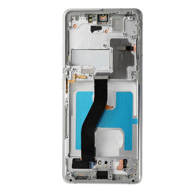 For Samsung Galaxy S21 Ultra/S21 Ultra 5G | LCD Assembly with Frame | Silver(Refurbished)