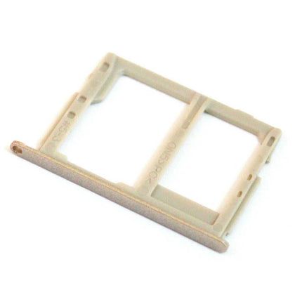 For Samsung Galaxy J7 Prime/G610/For Samsung Galaxy J5 Prime G570 Sim Card Tray/Dual Sim Card Gold(Premium OEM)(SKU:1338095)