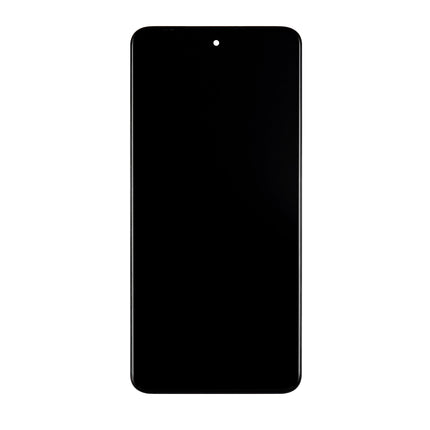 For Motorola G84 5G OLED assembly With Frame Black (Refurbished)(SKU:1531444)