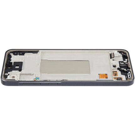 For Samsung Galaxy A36 5G OLED assembly with Frame Black (Aftermarket Plus) (SKU:1564479)