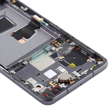 For Huawei P40 OLED assembly With Frame Black(Premium OEM)(SKU:1463996)