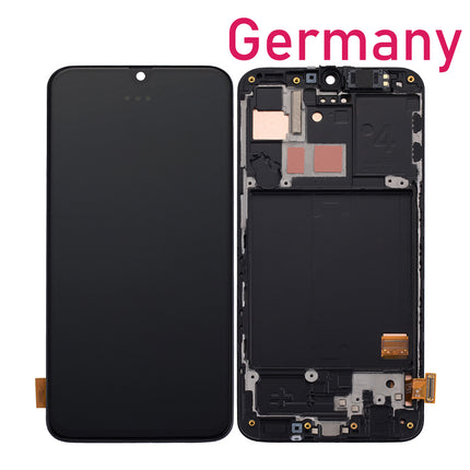 For Samsung Galaxy A40 / A405F LCD Assembly / OLED / With Frame | Black (Refurbished)***DE Warehouse***