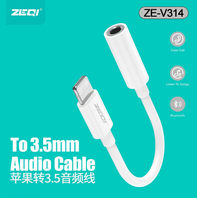 zeqi ZE- V314 Lightning to 3.5mm