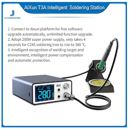 AIXUN T3A 200W Intelligent Soldering Station Support T245 Handle Soldering Iron Tips Electric Welding Iron Station(SKU:1502875)