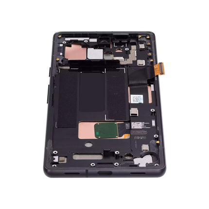 For Google Pixel 7A / OLED Assembly With frame / black  (Aftermarket Plus)(SKU:1561342)