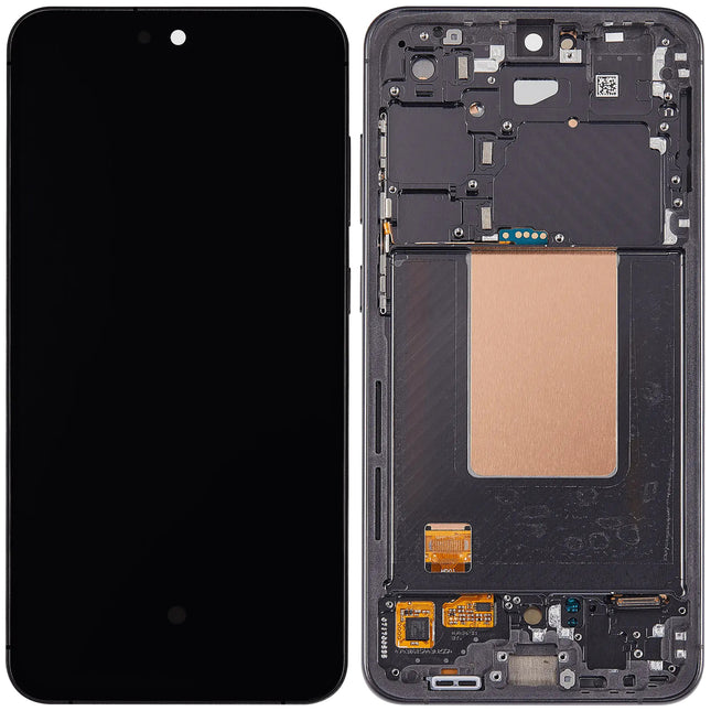For Samsung Galaxy S24 FE 5G / OLED assembly With Frame Black (Refurbished)(SKU:1562237)
