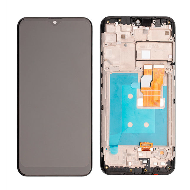 For LG K22 / K22 Plus | LCD Assembly With Frame | Black(Refurbished)