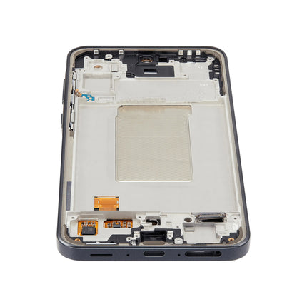 For Samsung Galaxy A36 5G OLED assembly with Frame Black (Aftermarket Plus) (SKU:1564479)