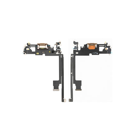 For iPhone 12 Pro max Charge Port Flex Cabe Gold(Premium OEM)(SKU:1379810)